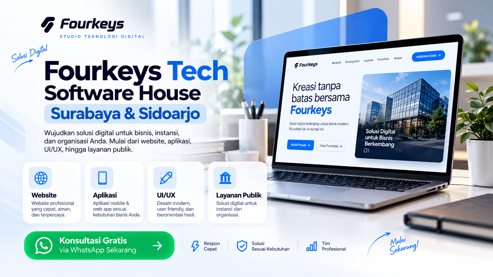 Software House Surabaya dan Sidoarjo: Mengenal Fourkeys